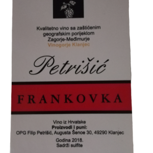 Vina Petrišić Frankovka rinfuza